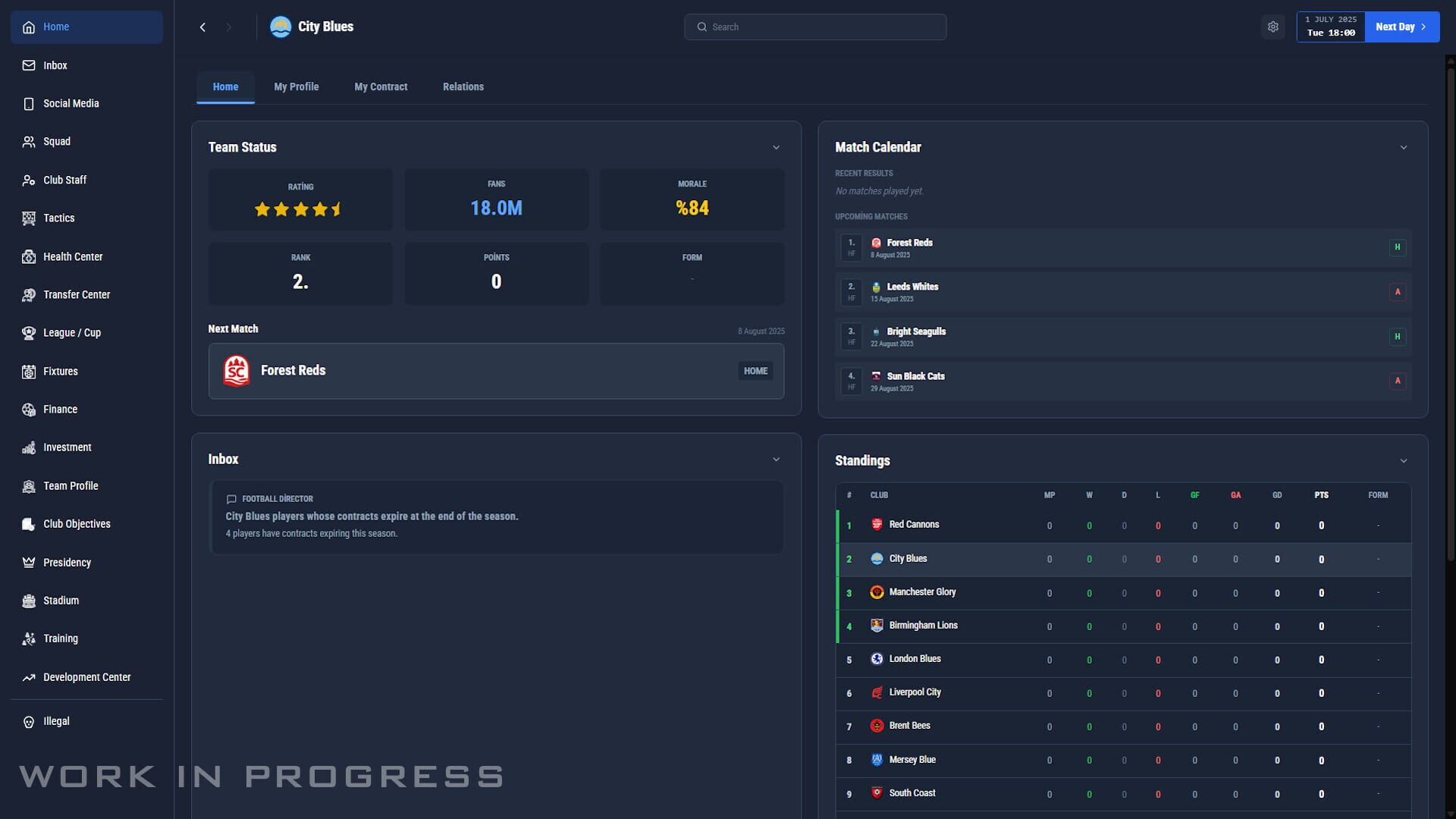 Pro Soccer Manager 27 screenshot 1