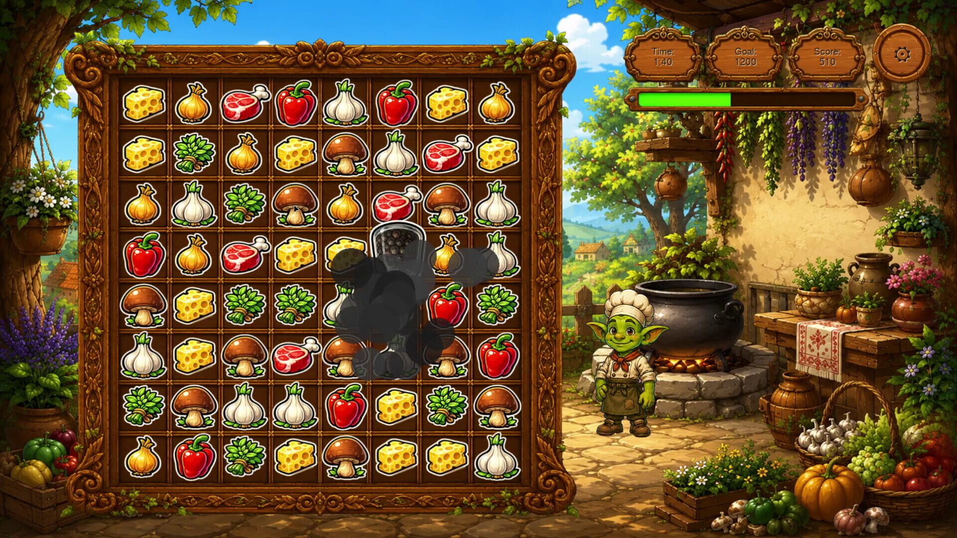 Goblin and Recipes: Match-3 Adventure screenshot 5