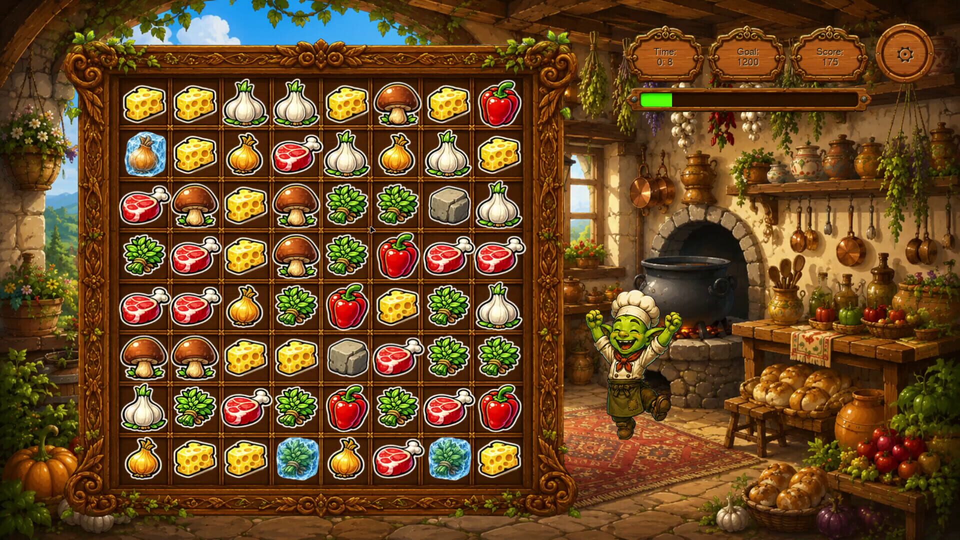 Goblin and Recipes: Match-3 Adventure screenshot 6