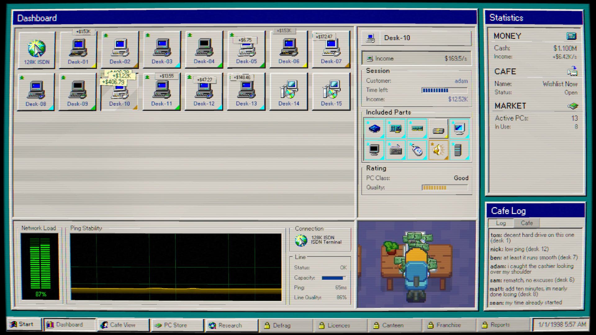 Internet Cafe 98 screenshot 1