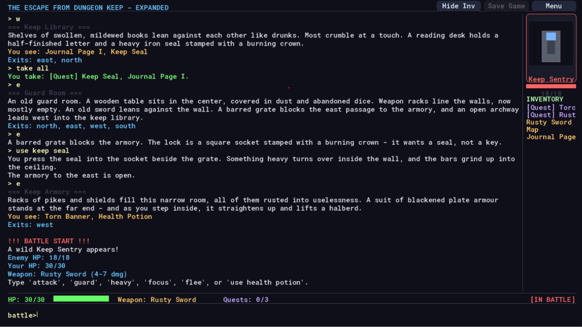 The Escape From Dungeon Keep screenshot 3